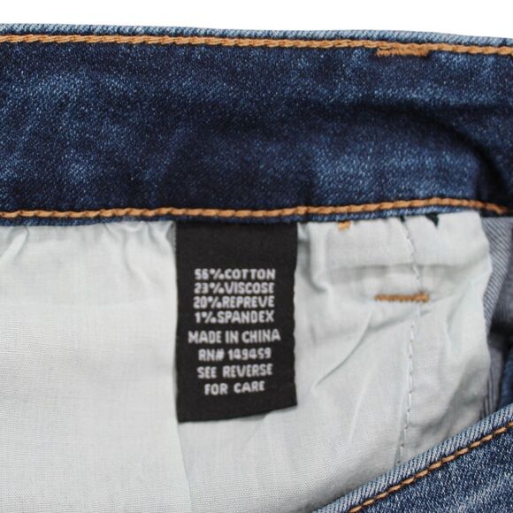 Prosperity Repreve Denim Jeans Size 28 Skinny Raw Hem Distressed‎ NWT - Picture 4 of 7